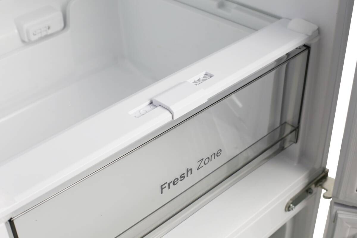 POCOline Kühl-/Gefrierkombination KGK200-442IXNFD Inox B/H/T: ca. 59,5x198,5x67 cm