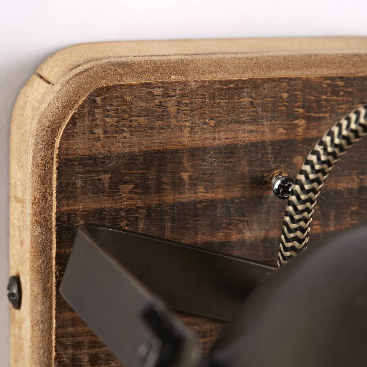 Brilliant Spot Carmen Wood 72010/84 braun Metall Holz B/H/T: ca. 12x12,5x9 cm GU10 1 Brennstellen