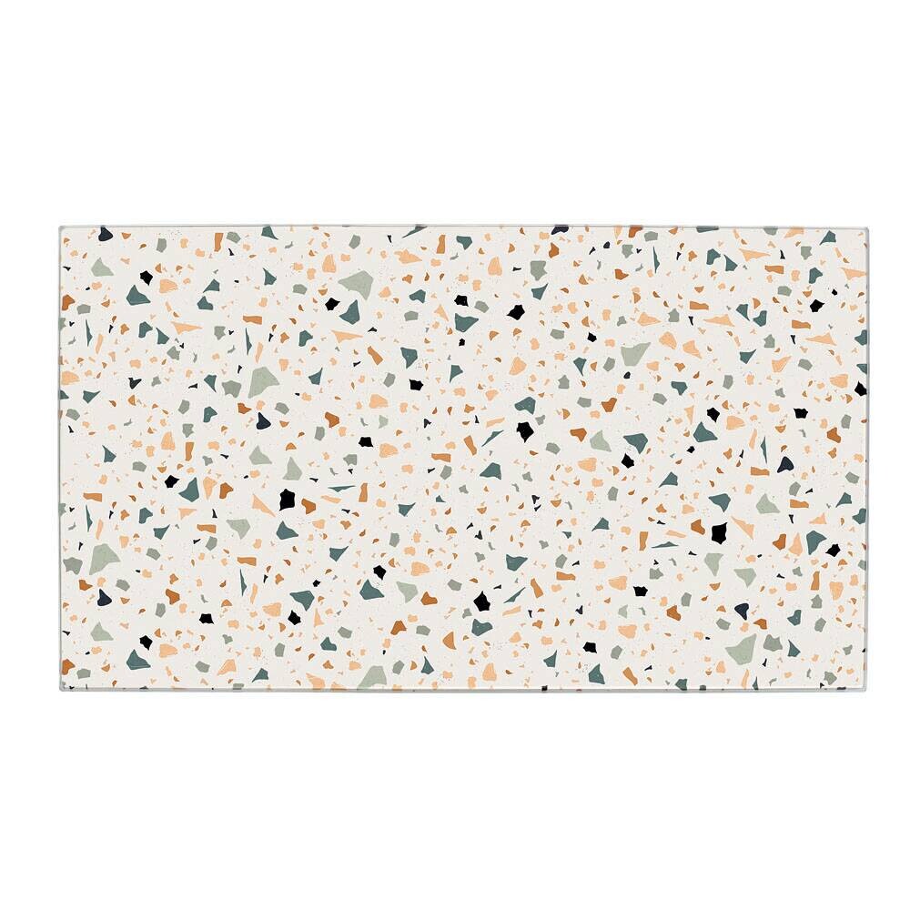Zeller Herd-/Schneideabdeckplatten-Set Terrazzo bunt Glas B/H/L: ca. 30x0,8x52 cm