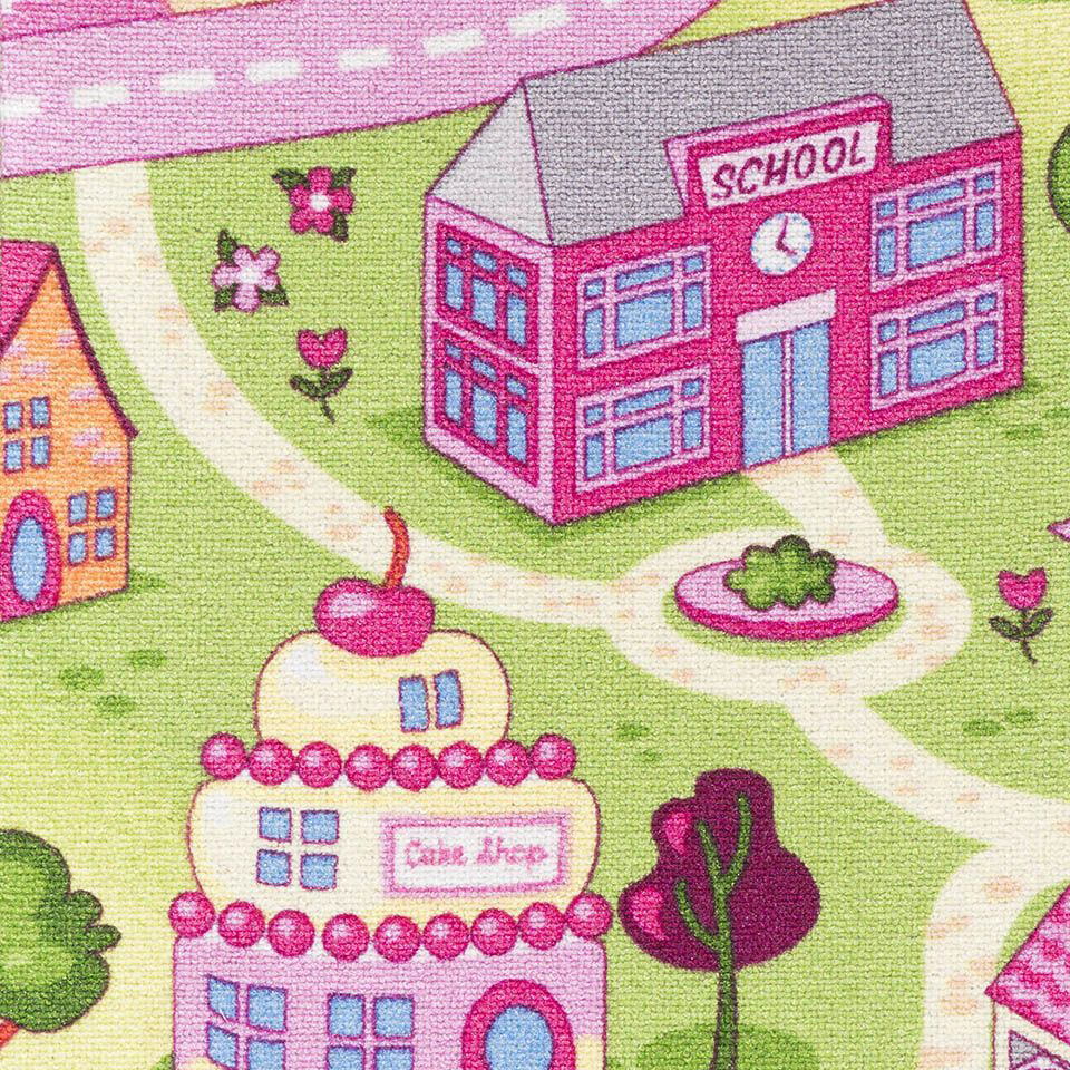 Teppichboden Sweet Town pink B: ca. 400 cm pro m²