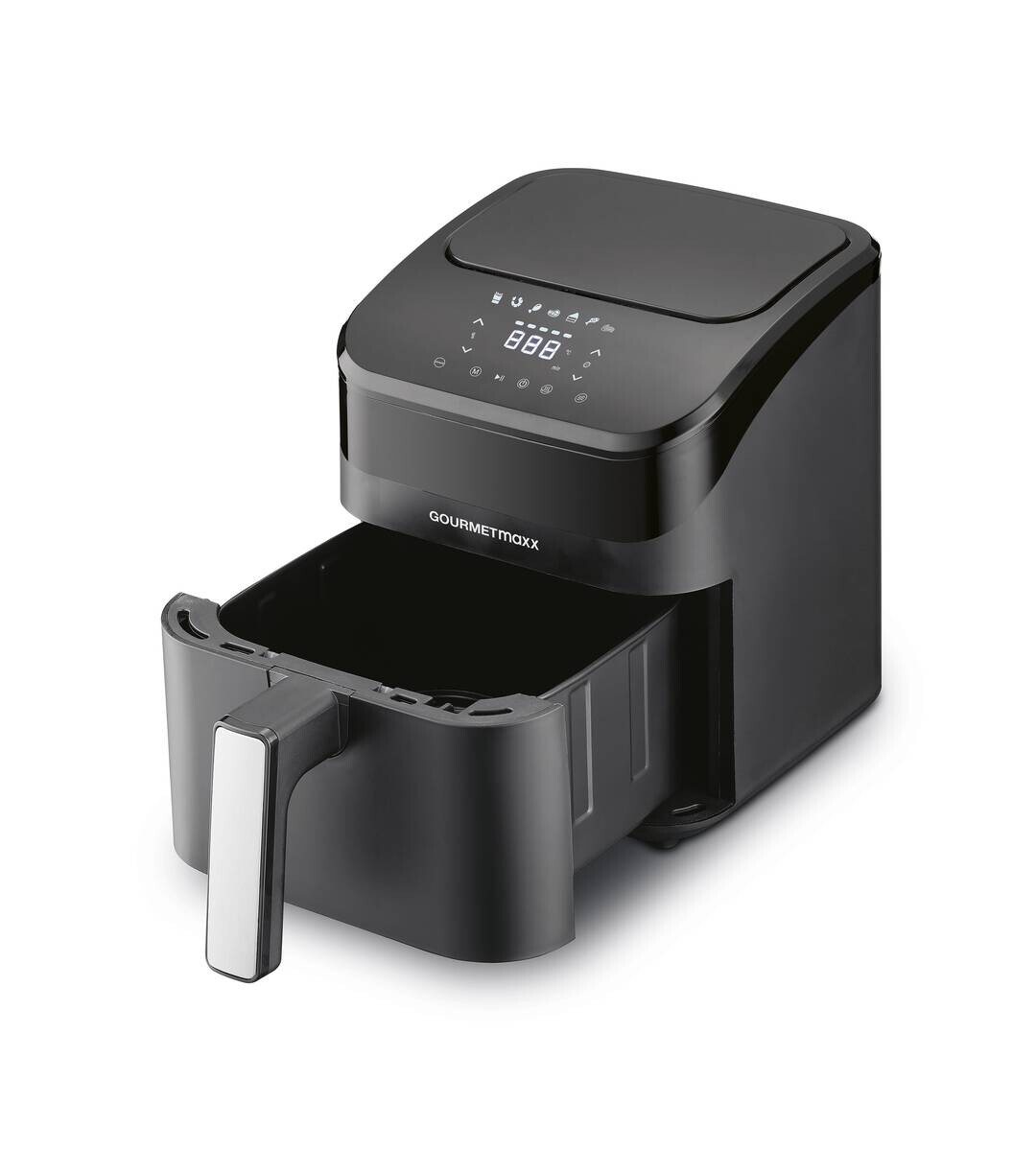 GOURMETmaxx Heißluftfritteuse schwarz Metall B/H/L: ca. 24x28,6x34,9 cm ca. 4 l