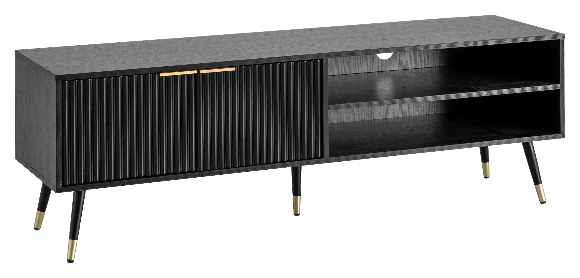 Lowboard schwarz B/H/T: ca. 150x51x39 cm