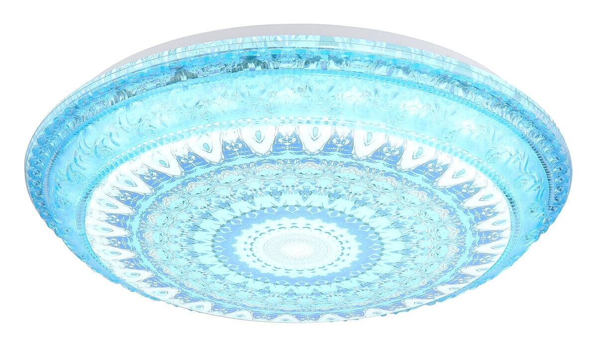 GLOBO LED-Deckenleuchte blau Metall Kunststoff H/D: ca. 8,5x39 cm