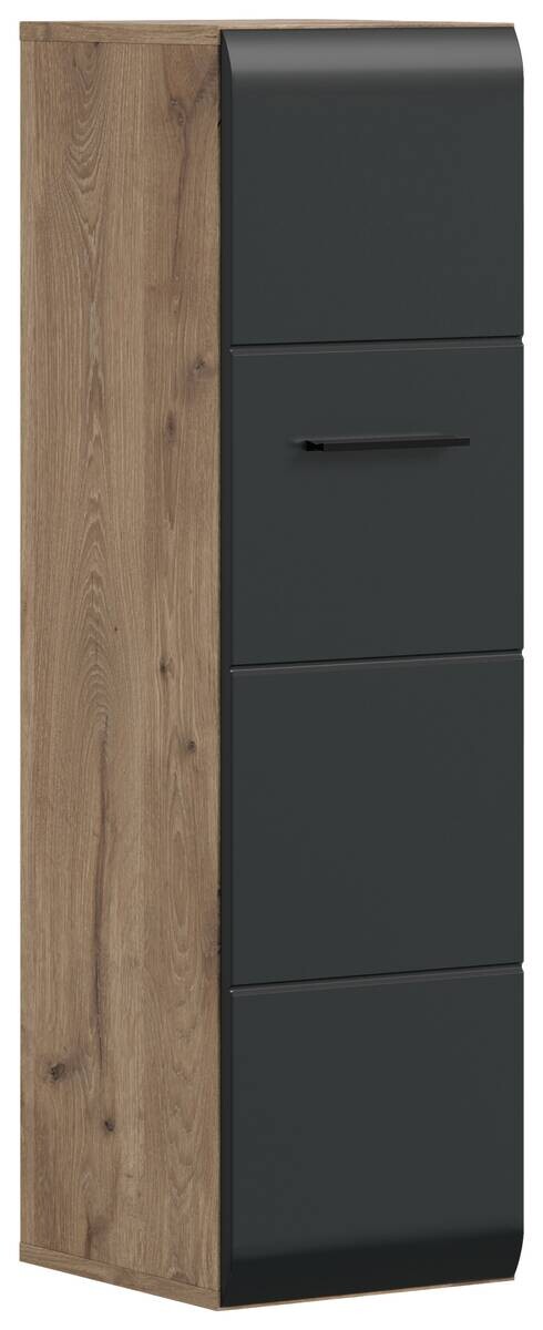 Stauraumelement Ice Nox Oak Nachbildung schwarz matt B/H/T: ca. 30x106x30 cm