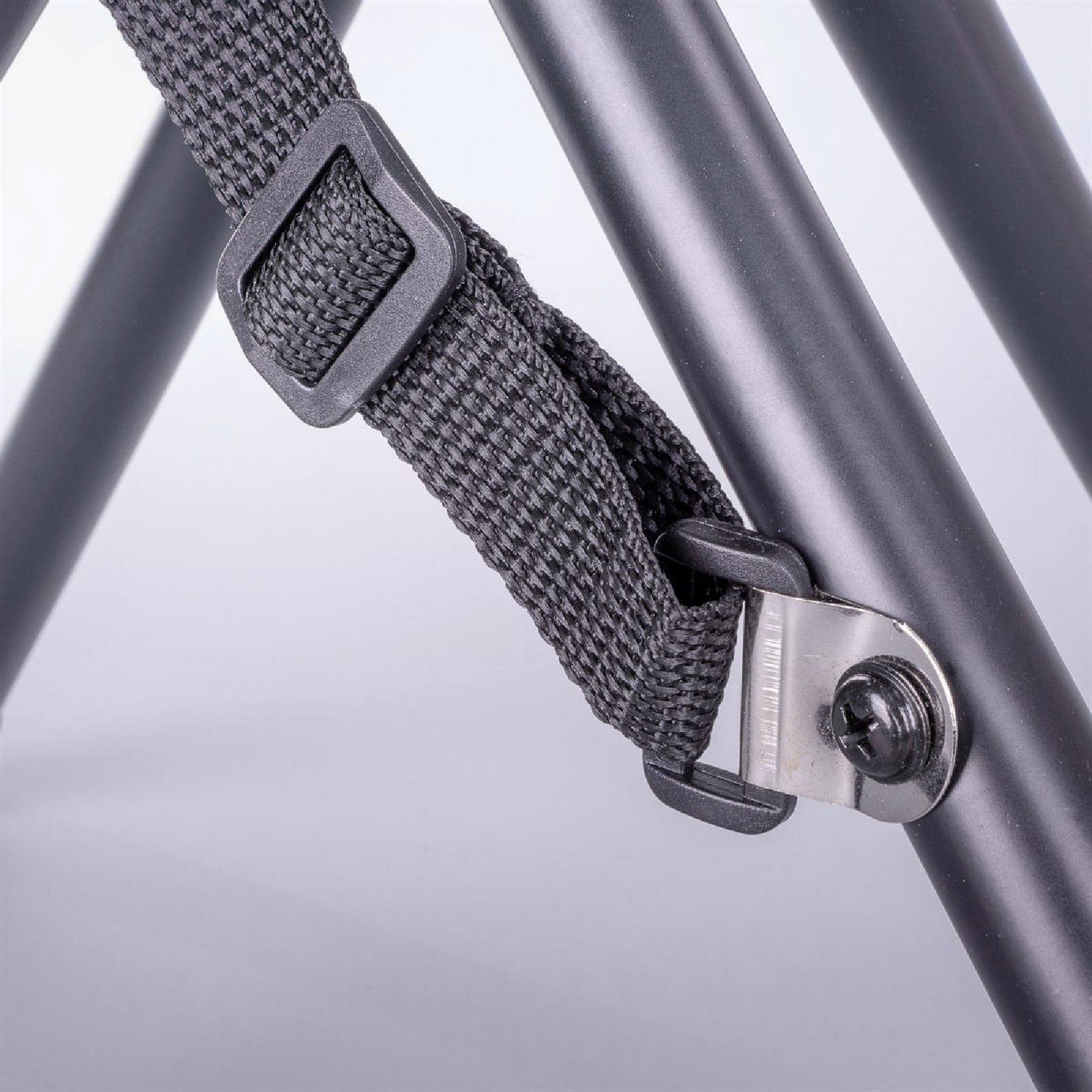 VCM Gartenhocker-Set schwarz Stahl B/H/T: ca. 33x42x33 cm