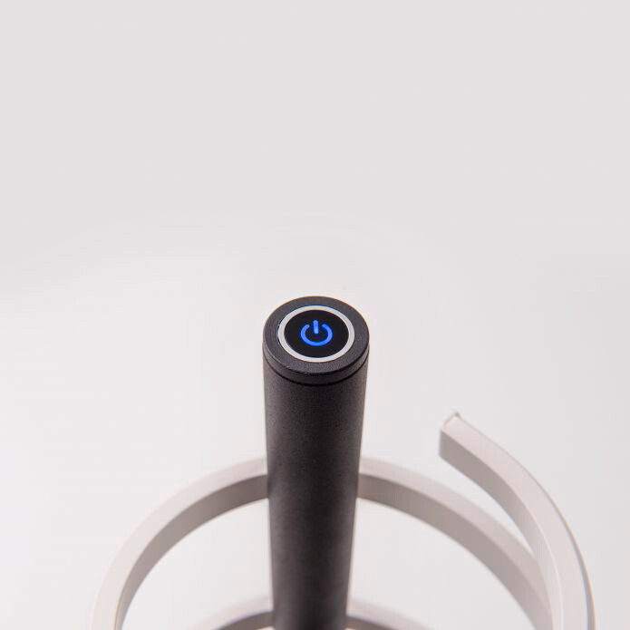 Näve Leuchten LED Tischleuchte NV3183322 schwarz Opal Metall Kunststoff H/T: ca. 50x20 cm null 1 Brennstellen