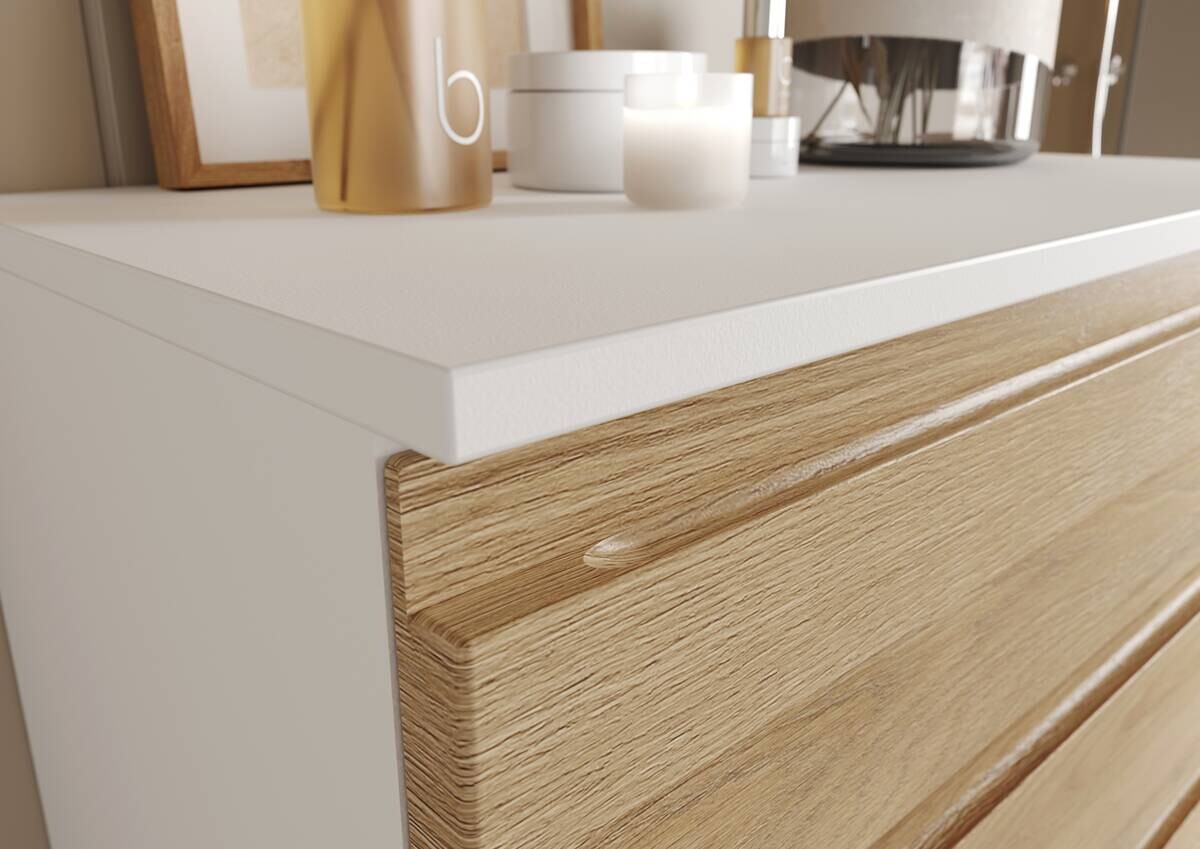 Kommode 4332-559 weiß Eiche Grand-Son Nachbildung B/H/T: ca. 60x97x34 cm