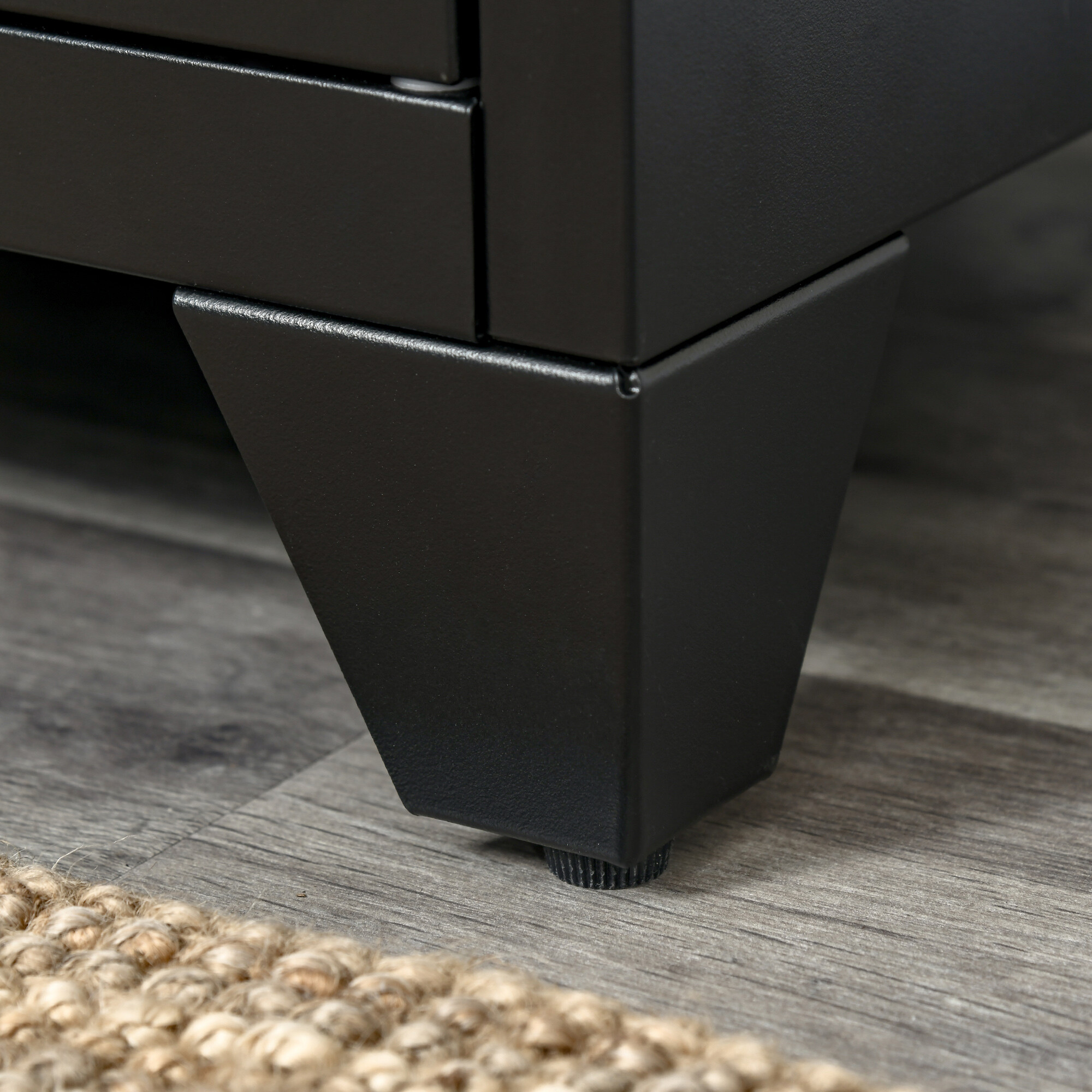 Nachtkonsole 831-429BK schwarz B/H/T: ca. 40x50x40 cm