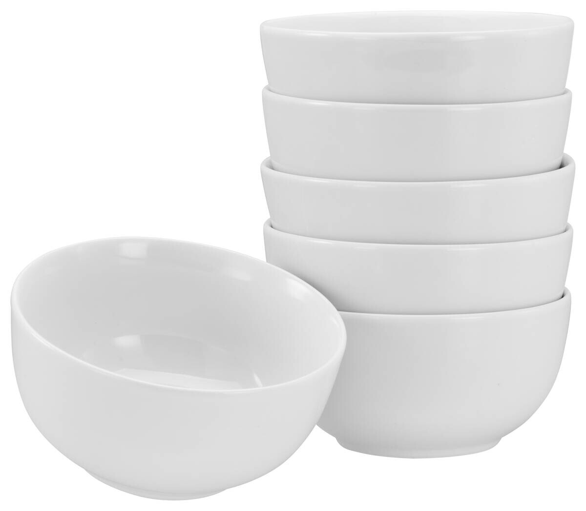 CreaTable Mehrzweckschalen Luna weiß Porzellan