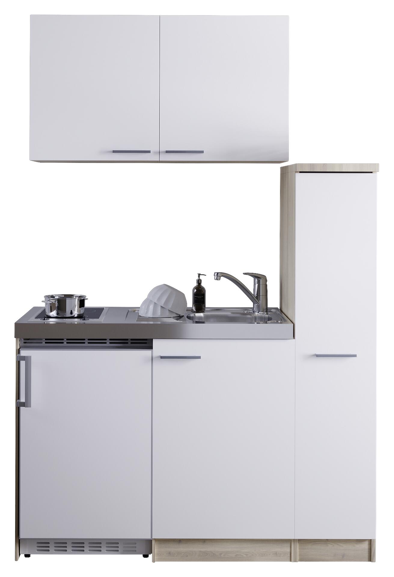 Respekta Miniküche 130 weiß matt B/H/T: ca. 130x200x60 cm