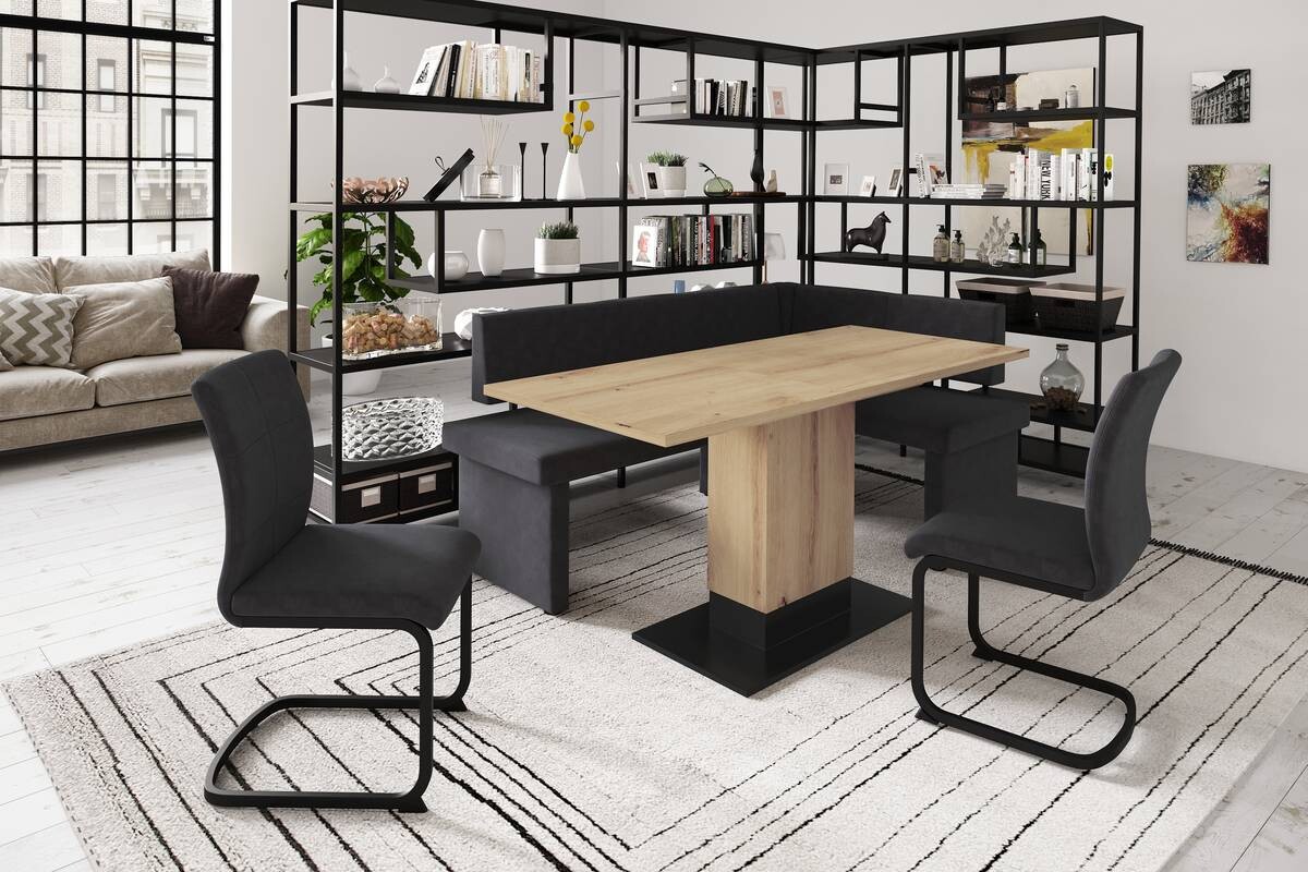 Esstisch LORENA Eiche Artisan Nachbildung braun B/H/T: ca. 120x76x80 cm