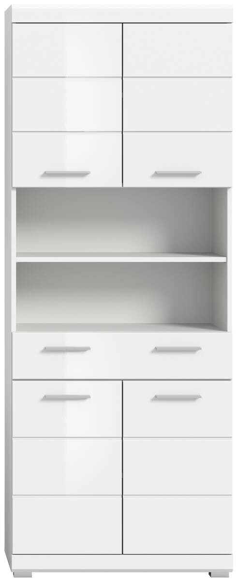 Badhochschrank Scout weiß weiß Hochglanz B/H/T: ca. 74x191x31 cm
