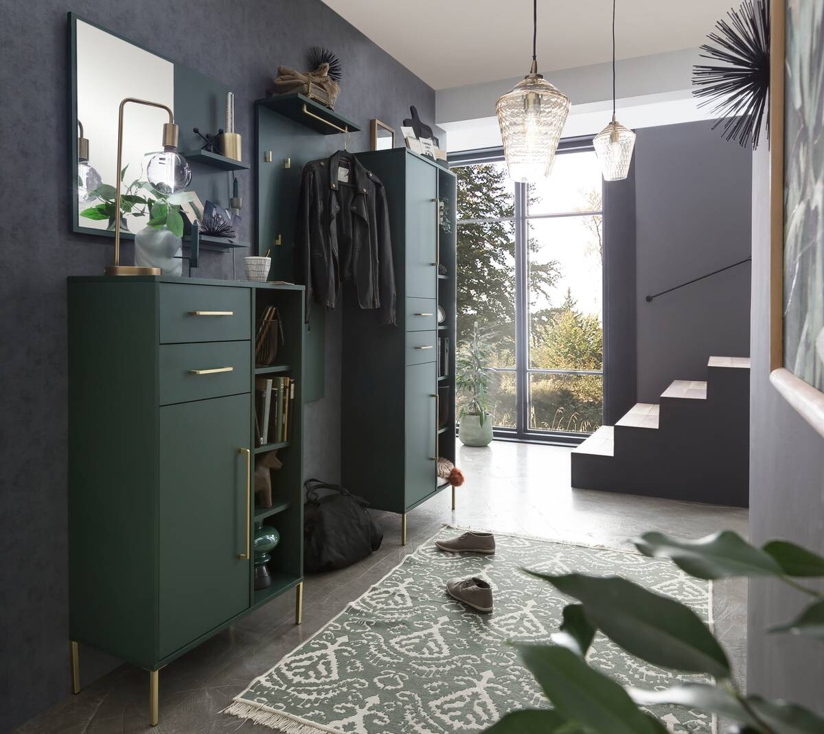 Wandpaneel Kent waldgrün B/H/T: ca. 50x120,6x20,9 cm