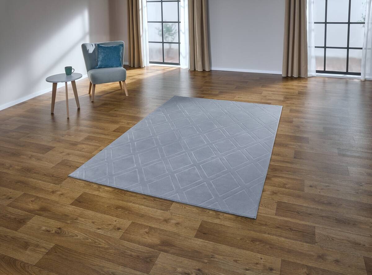Teppich Monaco silber B/L: ca. 80x150 cm