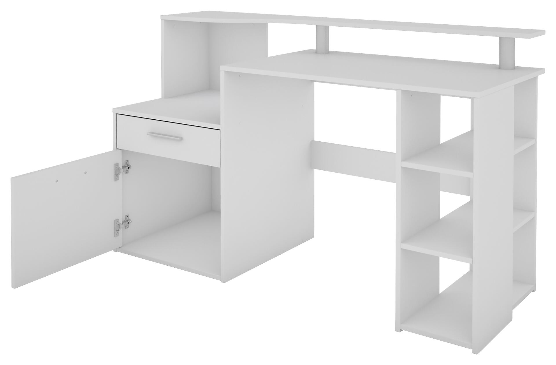 Schreibtisch LOUIS weiß B/H/T: ca. 140x89x55 cm