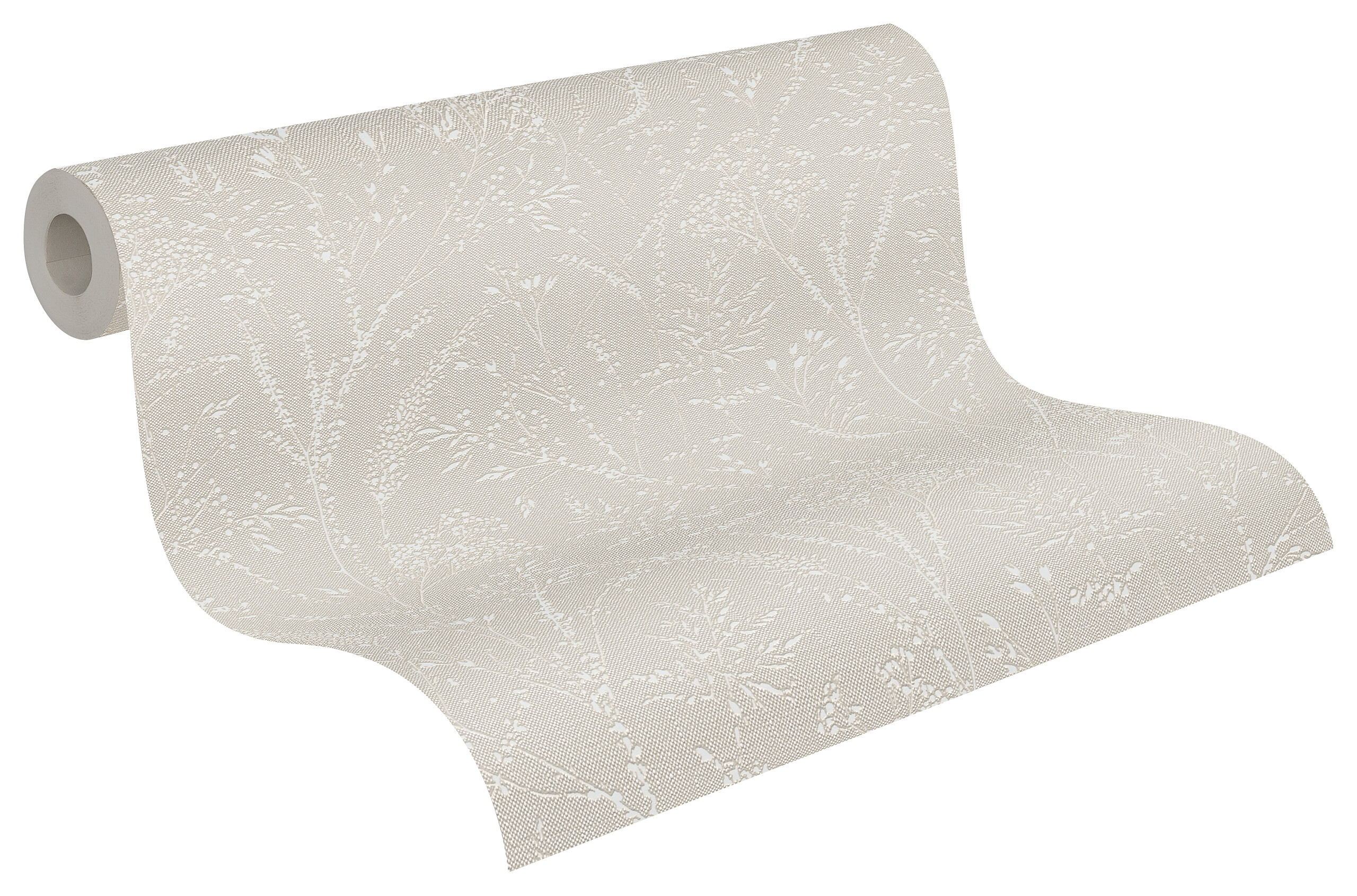 A.S.Creation Vliestapete beige weiß B/H/D: ca. 53x1005x9,2 cm