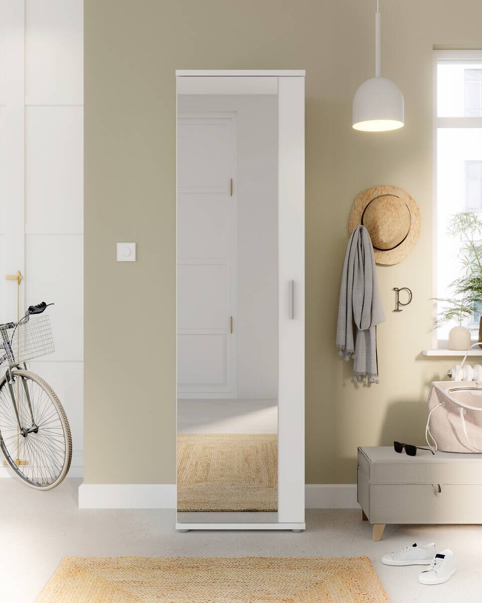 Mehrzweckschrank weiß B/H/T: ca. 50x179x35 cm