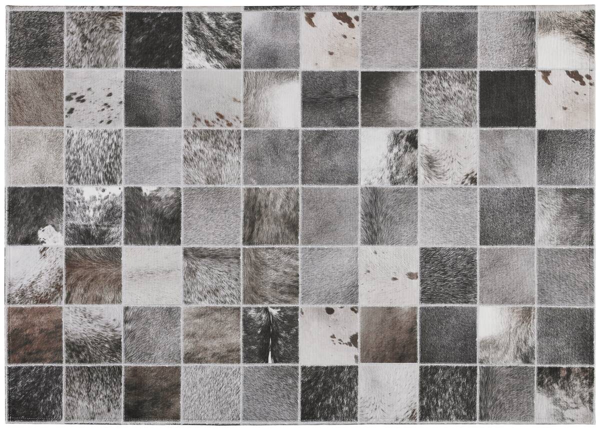 Fellimitat Maverick grau B/L: ca. 120x170 cm