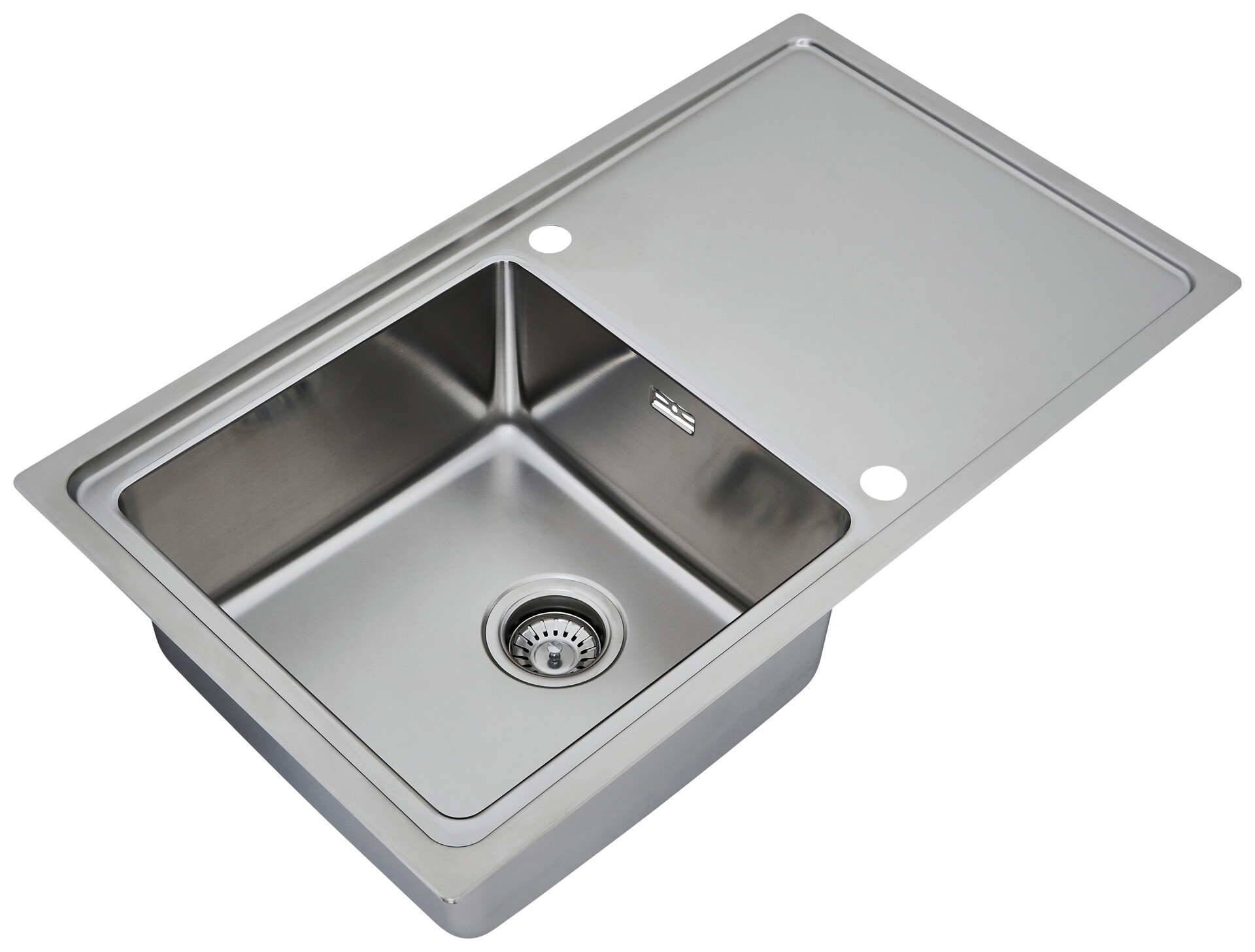 Respekta Einbauspüle Chicago 86 x 50 Edelstahl B/H/T: ca. 86x19x50 cm