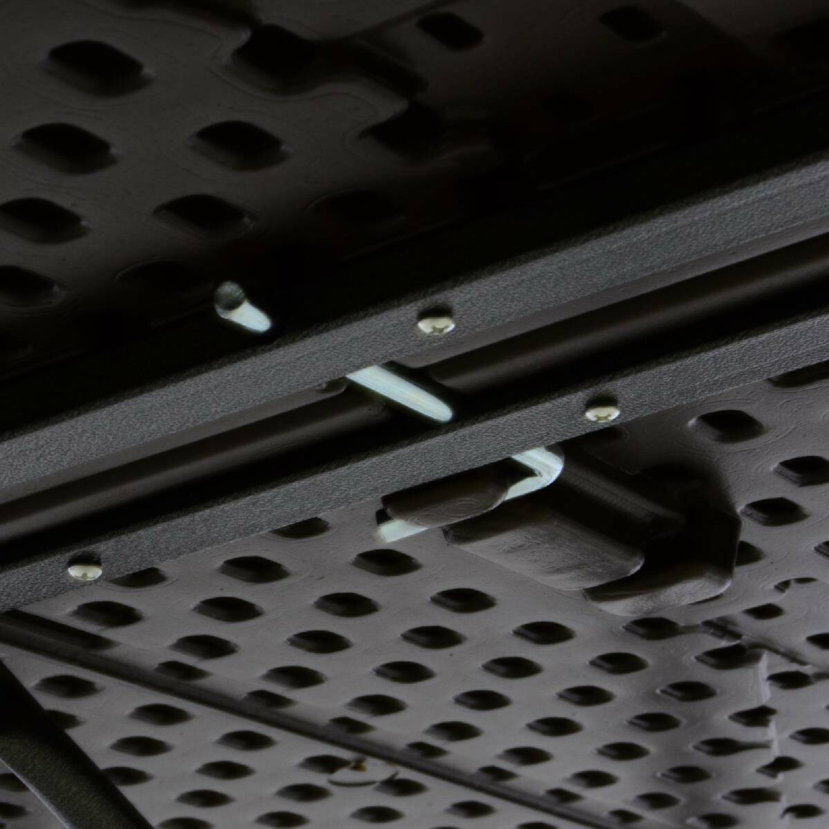 VCM Gartentisch braun Metall B/H/L: ca. 70x75x180 cm