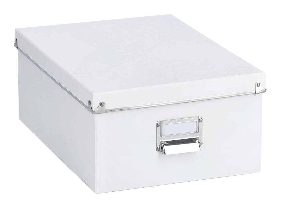 Zeller Aufbewahrungsboxen-Set weiß Metall
