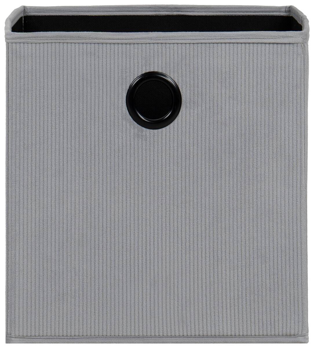 Stoffbox grau B/H/T: ca. 32x32x32 cm