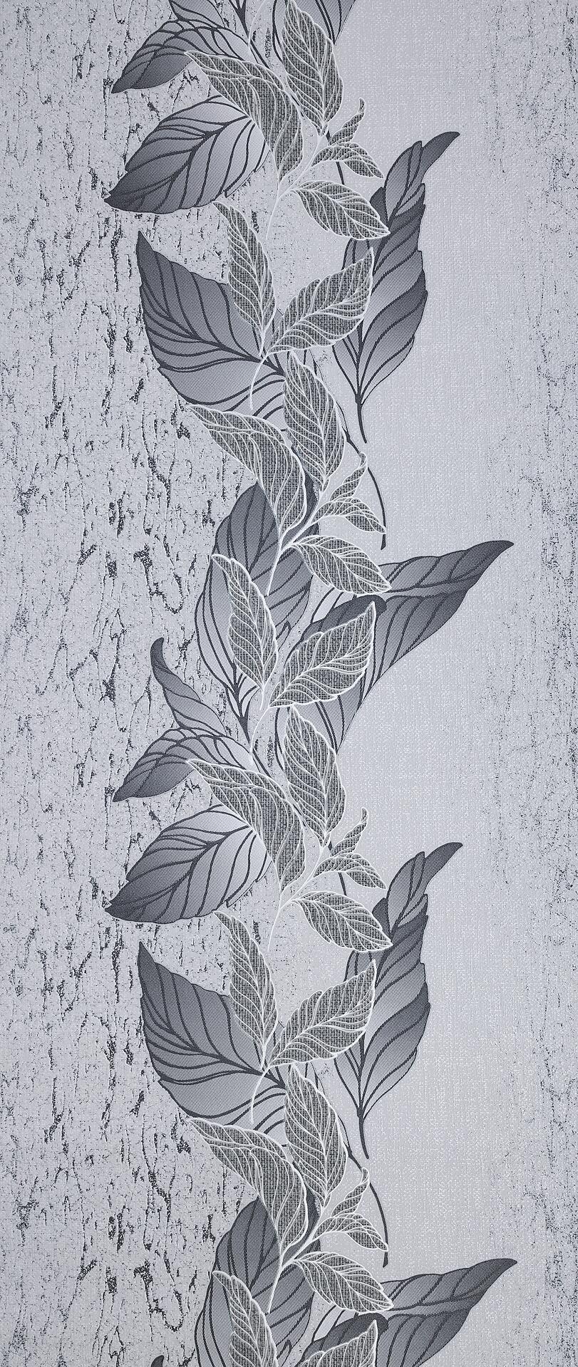 Vliestapete Floral grau B/L: ca. 53x1005 cm