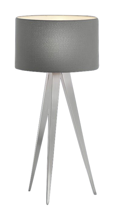 Näve Leuchten Hockerleuchte  NV3134316 grau Holz Stoff H/D: ca. 62x28 cm 1 Brennstellen