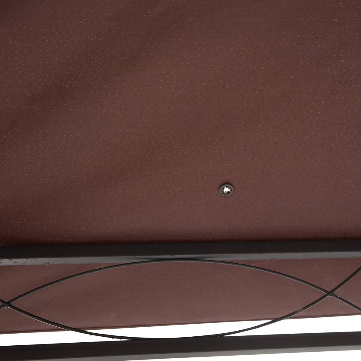 Outsunny Ersatzdach für Pavillon braun Polyester-Mischgewebe B/L: ca. 300x300 cm