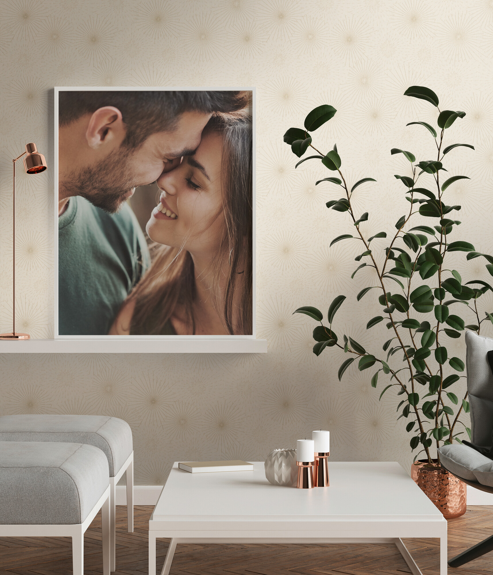 A.S.Creation Vliestapete gold creme B/H/D: ca. 53x1005x8,4 cm