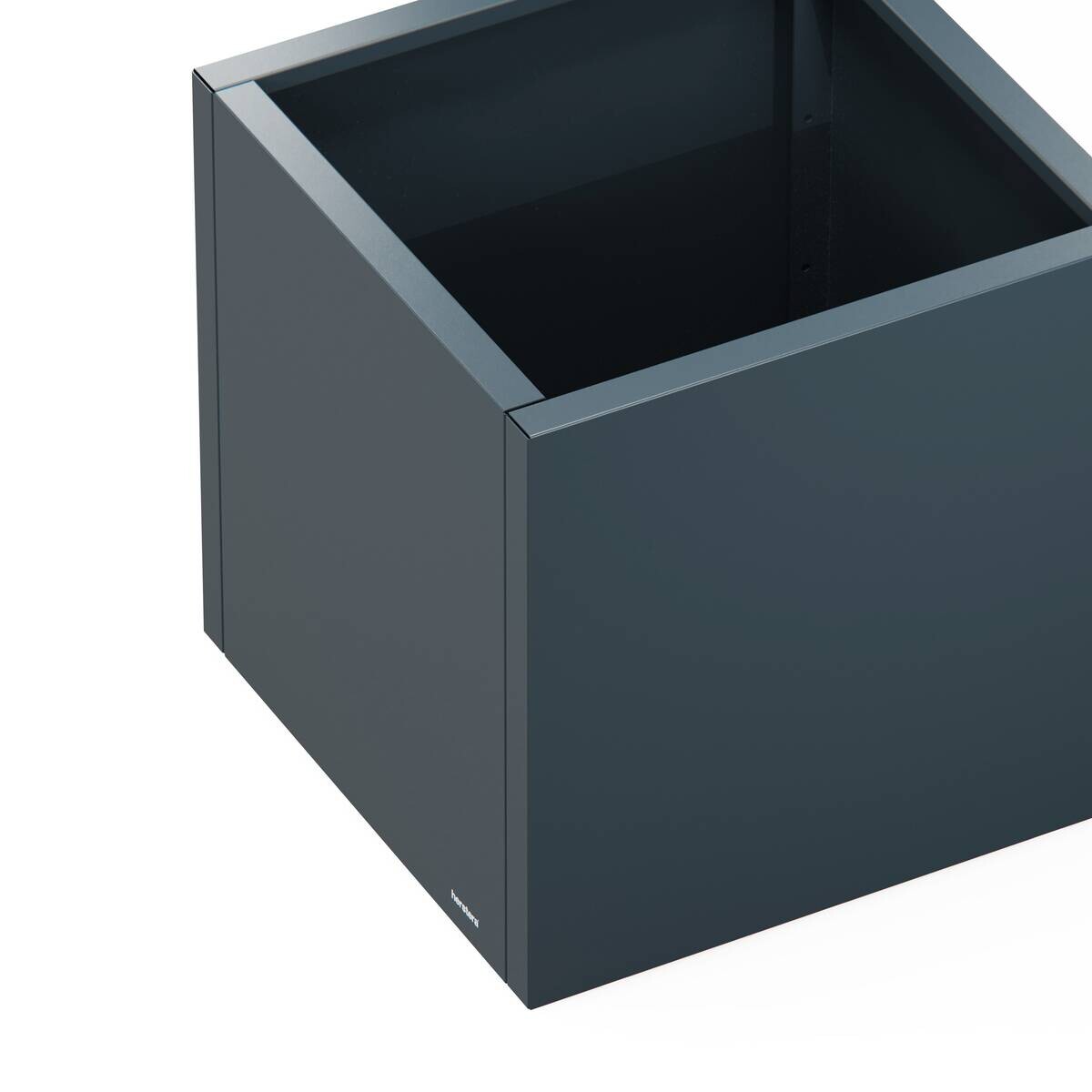 Herstera Garden Pflanzkübel Cube anthrazit Metall B/H/L: ca. 60x60x60 cm