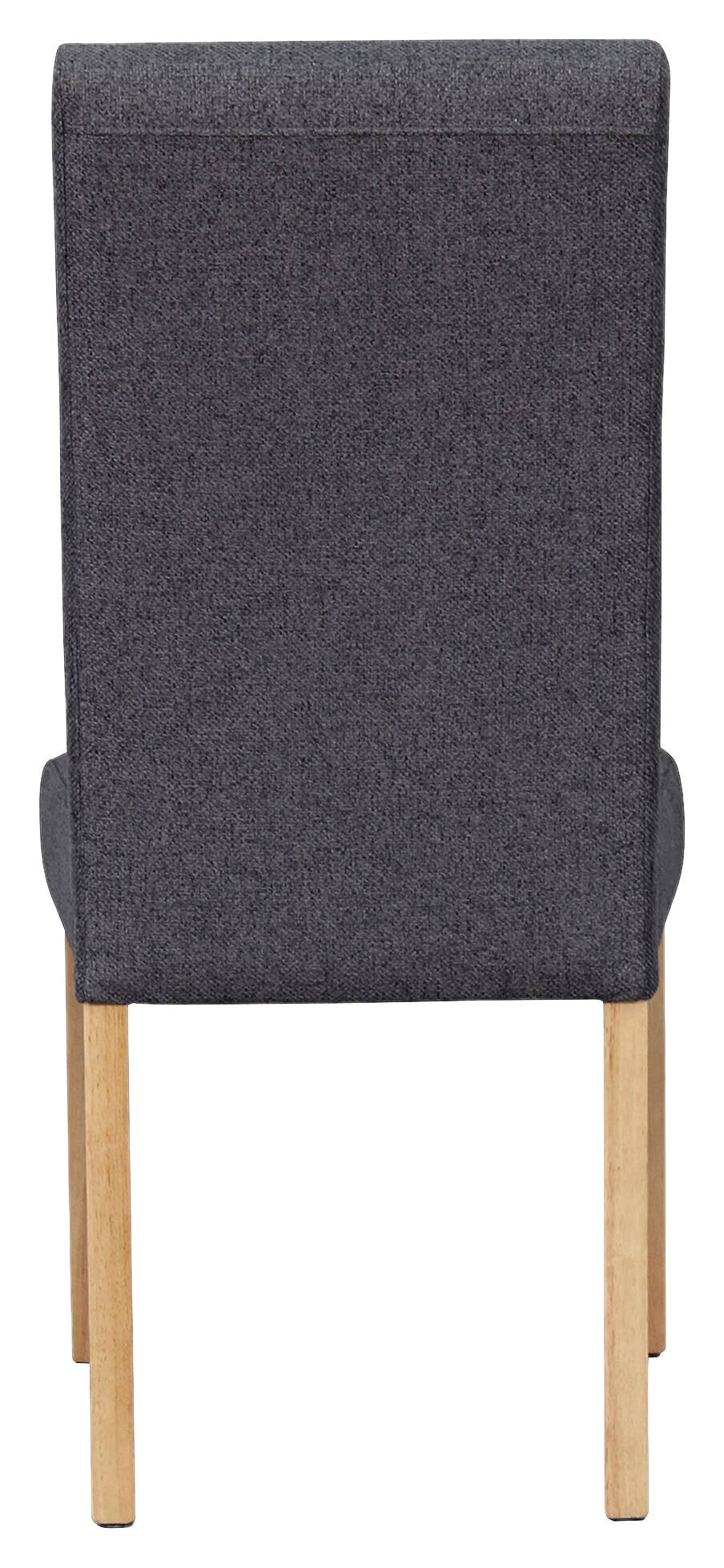 Stuhl ELIAS, 2er-Set dunkelgrau natur Stoff B/H/T: ca. 47x99,5x60 cm