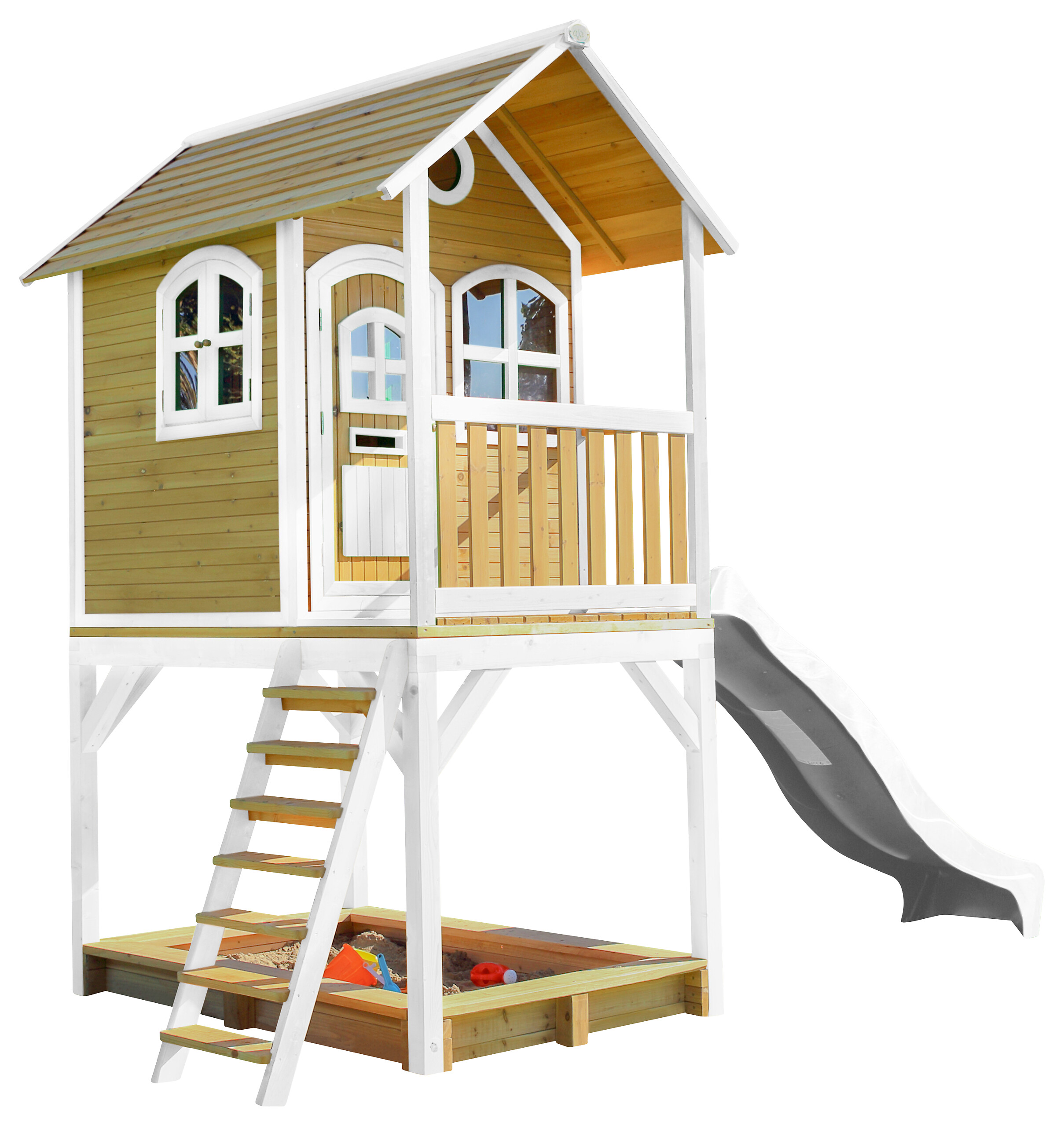 AXI Spielhaus Sarah braun B/H/L: ca. 370x291x191 cm