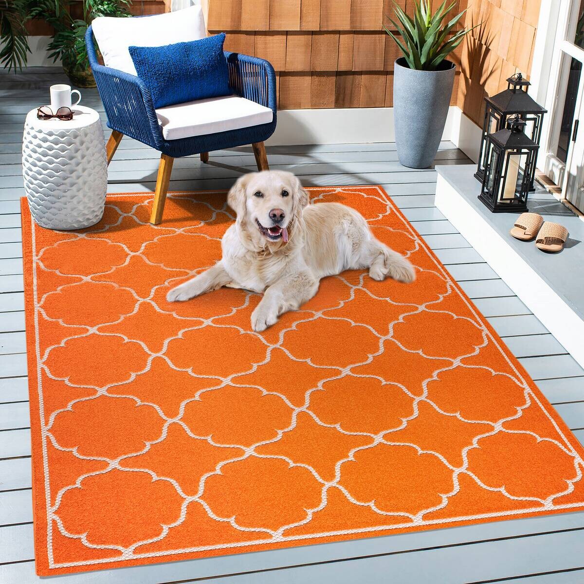 Sanat Outdoorteppich BERLIN orange B/L: ca. 160x230 cm