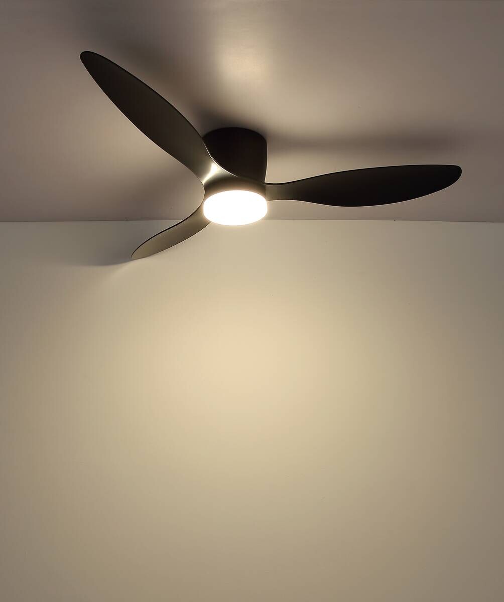 GLOBO Deckenventilator schwarz B/H/L: ca. 30,5x24x65 cm max. 30 W