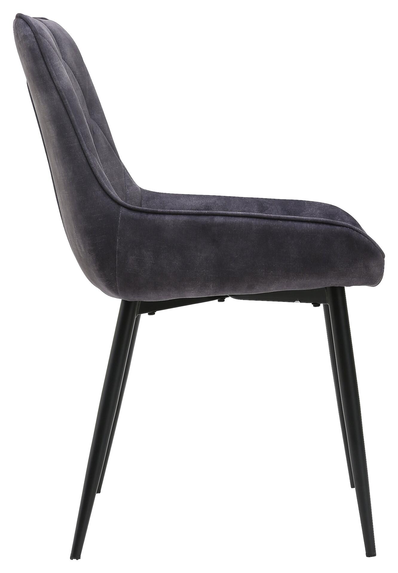 Stuhl Melanie anthrazit Microfaser B/H/T: ca. 48,5x84x57,5 cm