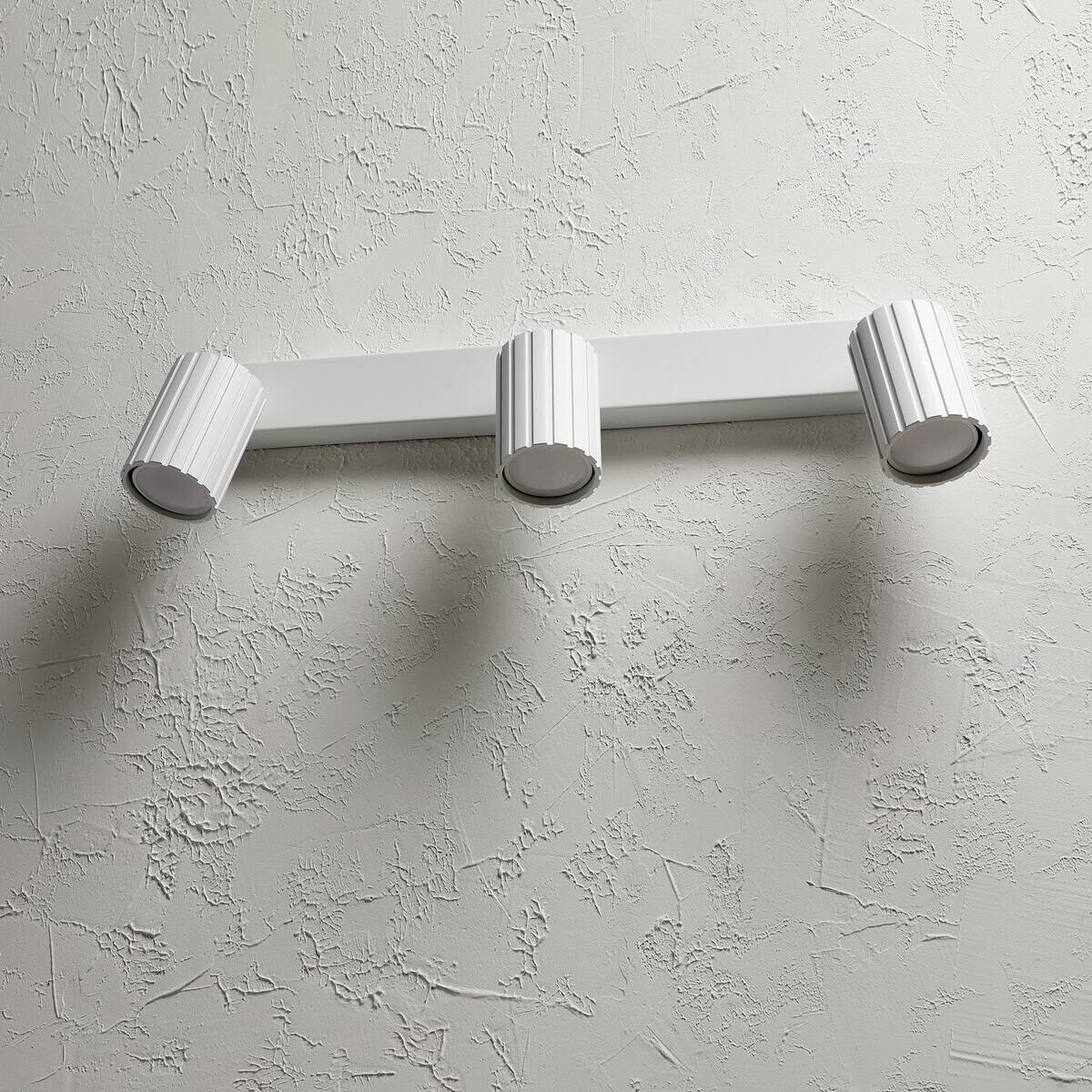 Lamkur Strahler Prisma weiß Stahl B/H/L: ca. 6,5x16,5x45 cm 3 Brennstellen