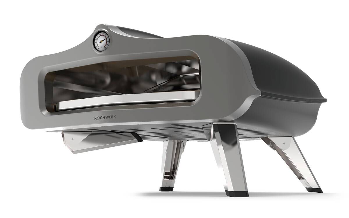 Rachs KOCHWERK Gas-Pizzaofen silber Edelstahl B/H/L/D: ca. 61,5x32x70,5x55 cm