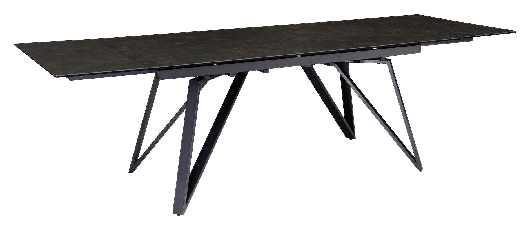 Esstisch schwarz Marmor Optik B/H/T: ca. 180x76x95 cm