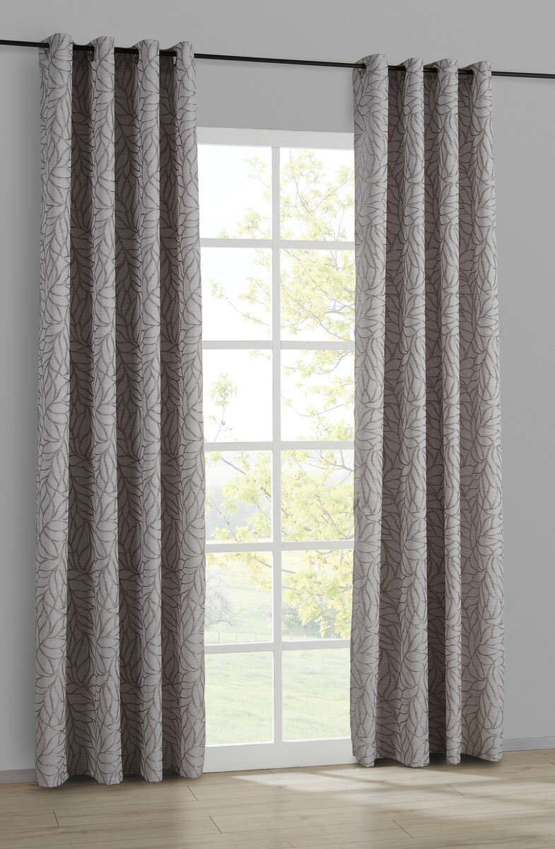 Ösenvorhang Siena taupe B/L: ca. 140x245 cm