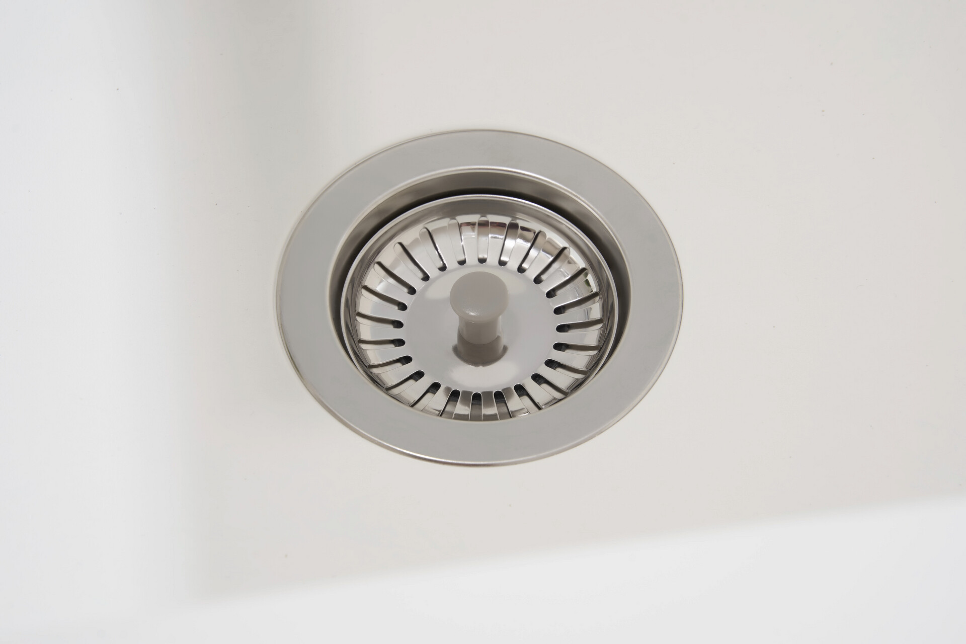 Respekta Einbauspüle Denver 86 x 50 W weiß Mineralite B/H/T: ca. 86x20x50 cm