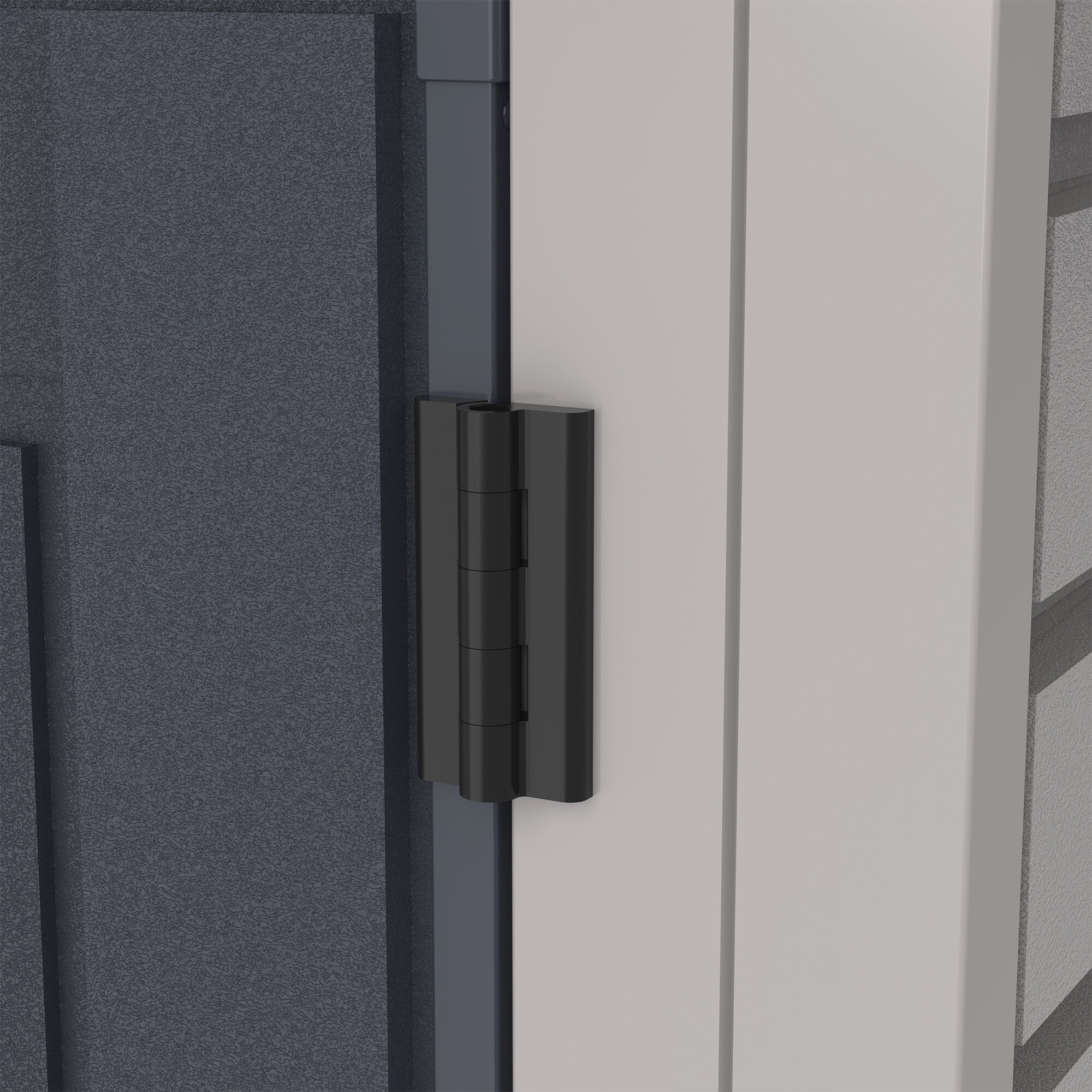 VCM Mülltonnenbox 3er StoreAway grau Kunststoff B/H/L: ca. 124x190x108 cm