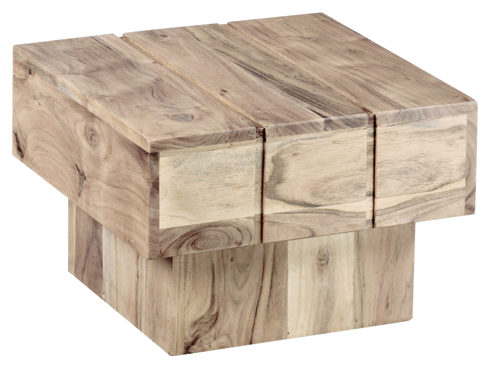 Beistelltisch natur Akazie B/H/T: ca. 44x30x44 cm