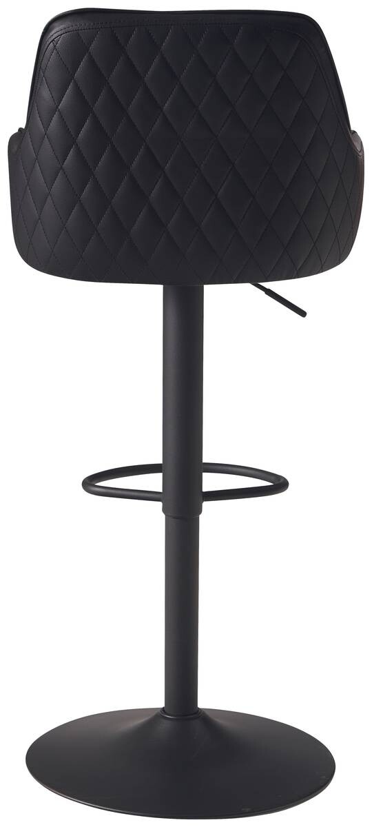 Barhocker schwarz Kunstleder B/H/T: ca. 45x106x45 cm