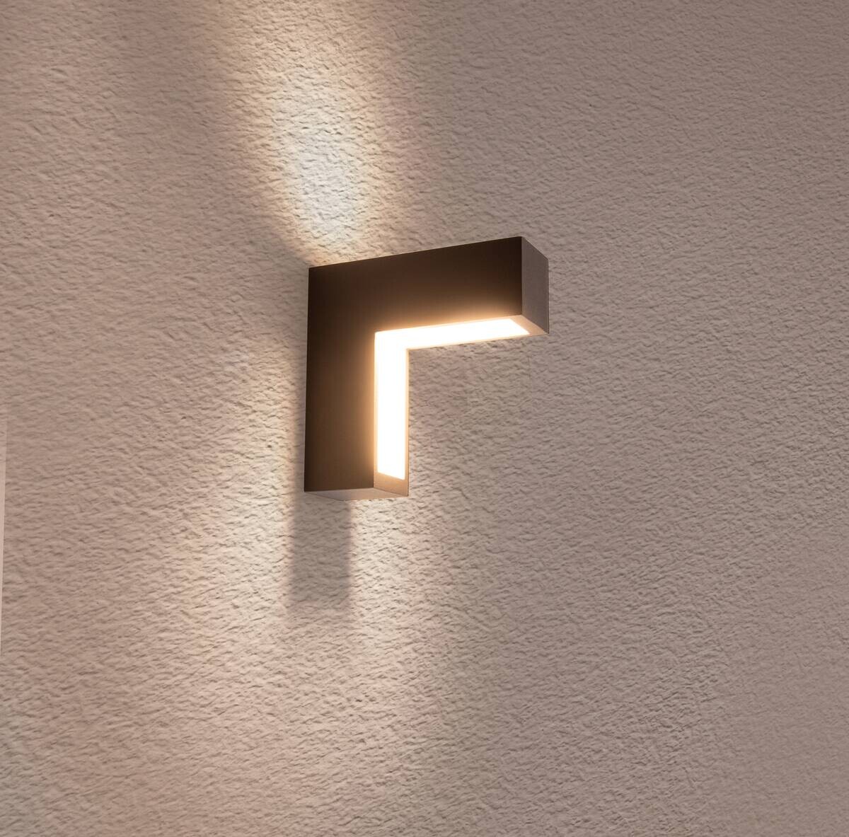 LED-Außen Wandleuchten 1163197 anthrazit B/H/L: ca. 5x15x15 cm