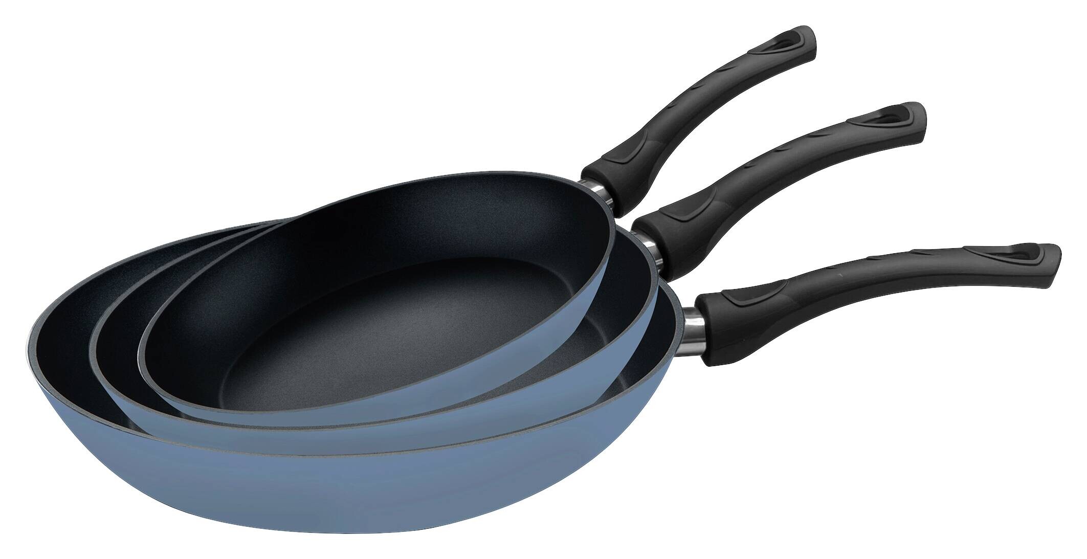 SAN IGNACIO Bratpfannenset NOIA blau Aluminium 3 tlg.