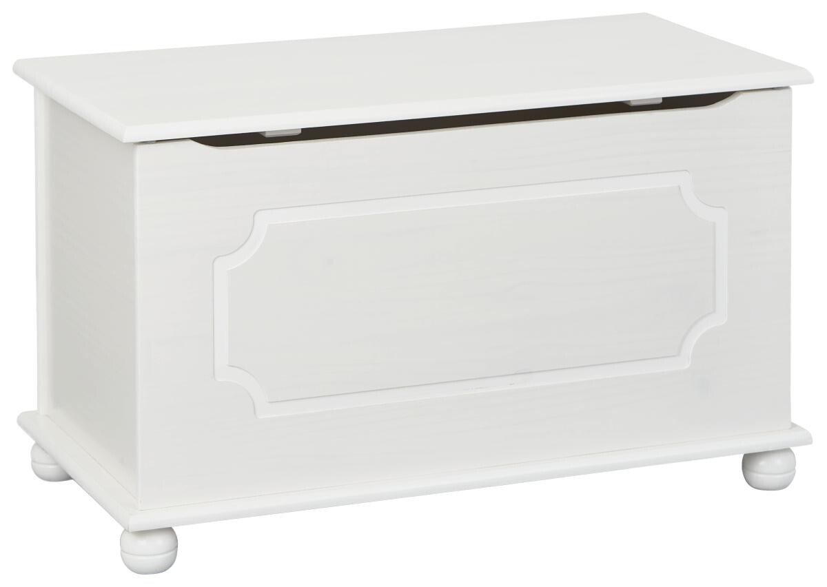 Truhe Emel weiß Kiefer B/H/T: ca. 53x47x89 cm