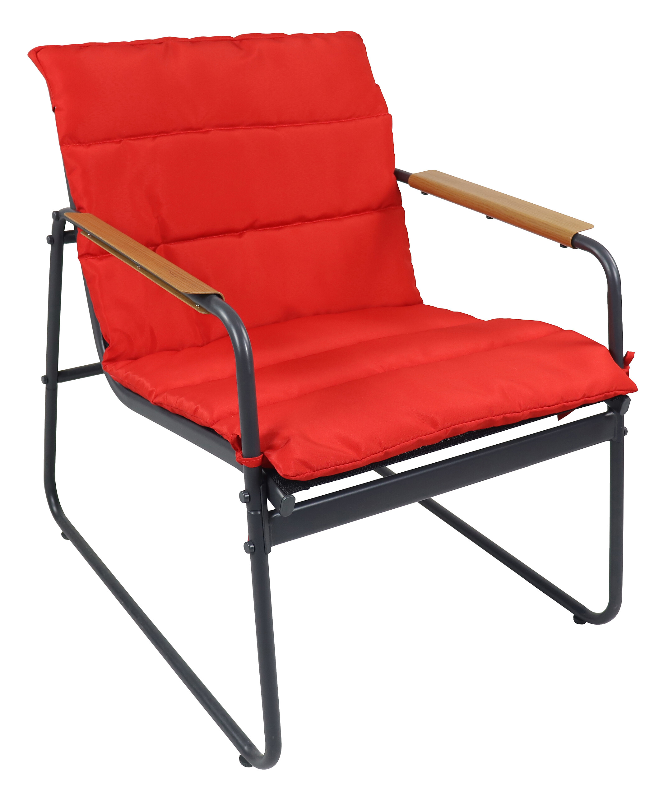 VCM Gartensitzgruppe rot Textilene B/H/L: ca. 110x76x74 cm