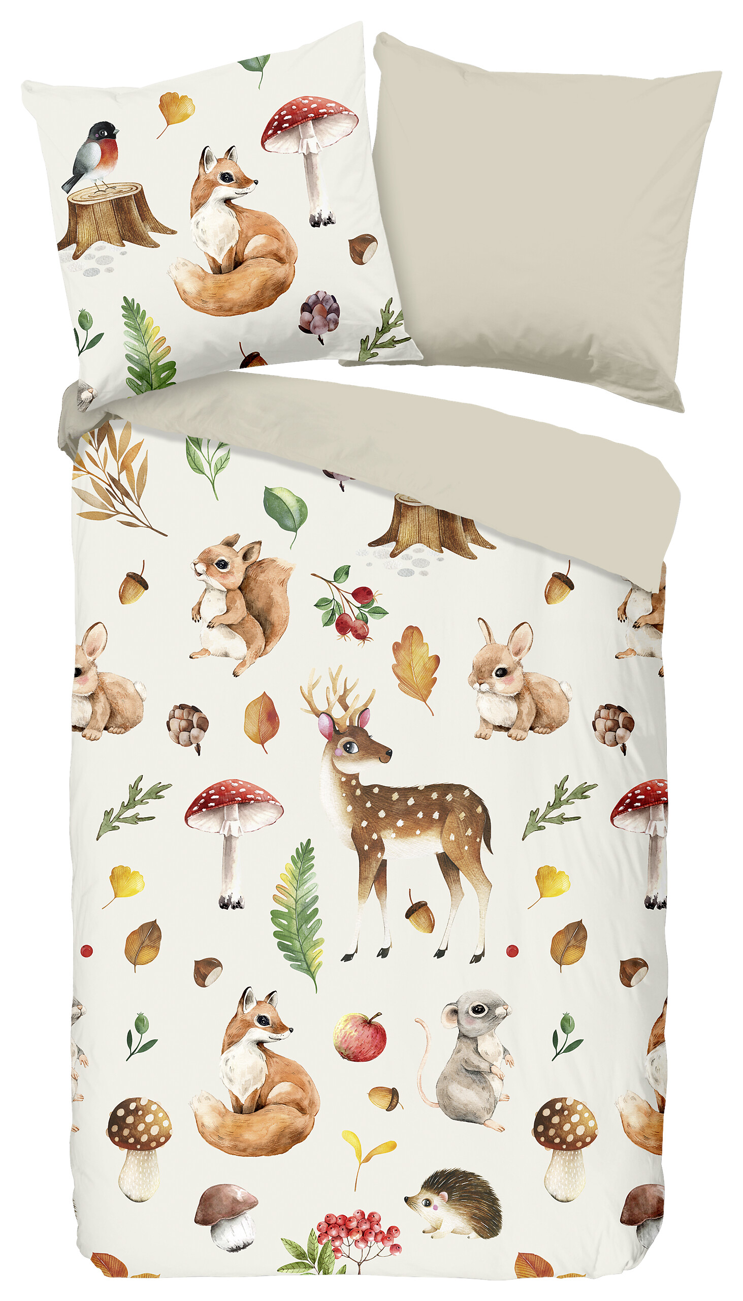 Baumwoll Bettwäsche Autumn Flanell