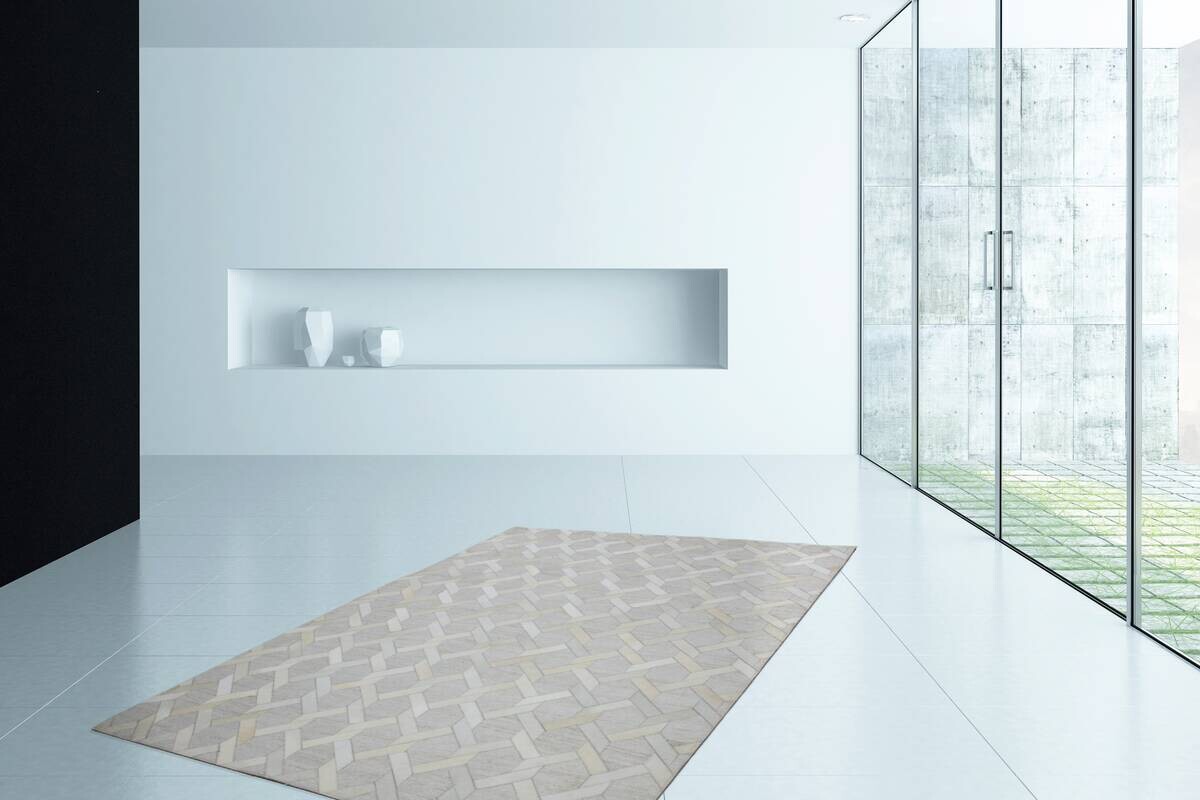 Kayoom Kurzflorteppich Chimera 125 elfenbein B/L: ca. 80x150 cm